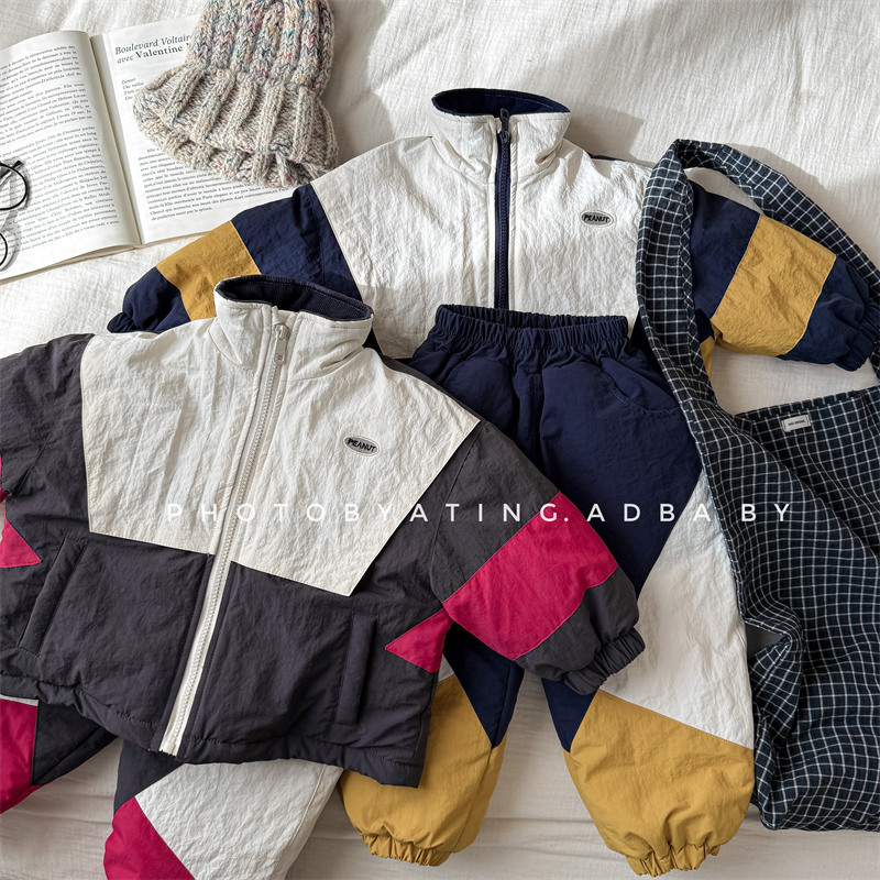 Toddler Boy Winter Fleece Jacket - Conjunto de Roupa Infantil de Inverno