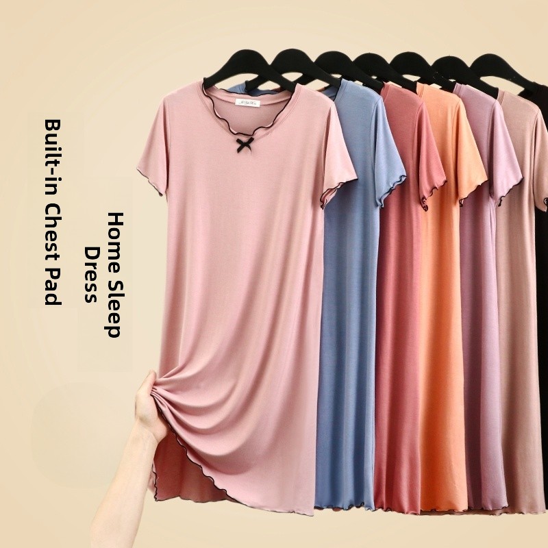 Maternity Wear - Vestido de Dormir Modal Feminino de