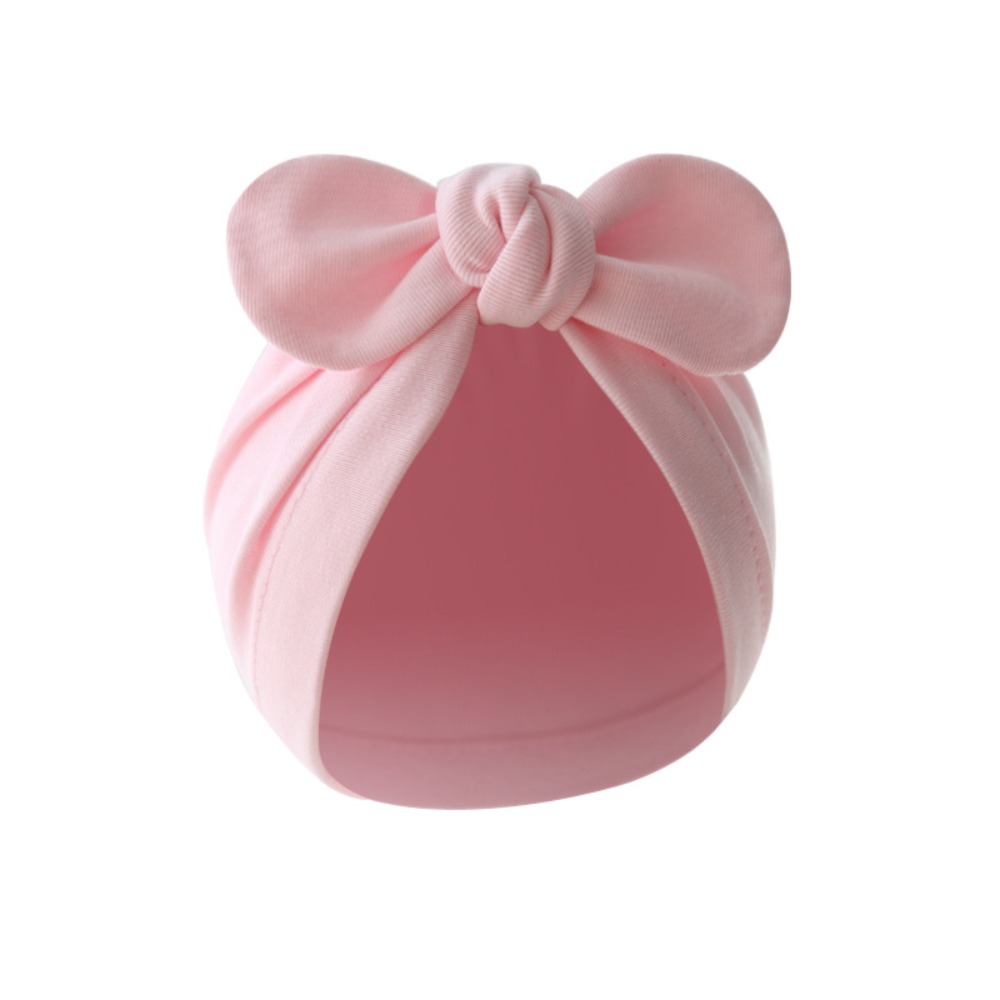 Infant Beanie Hat With Ears - Chapéu de nó de flor bonito