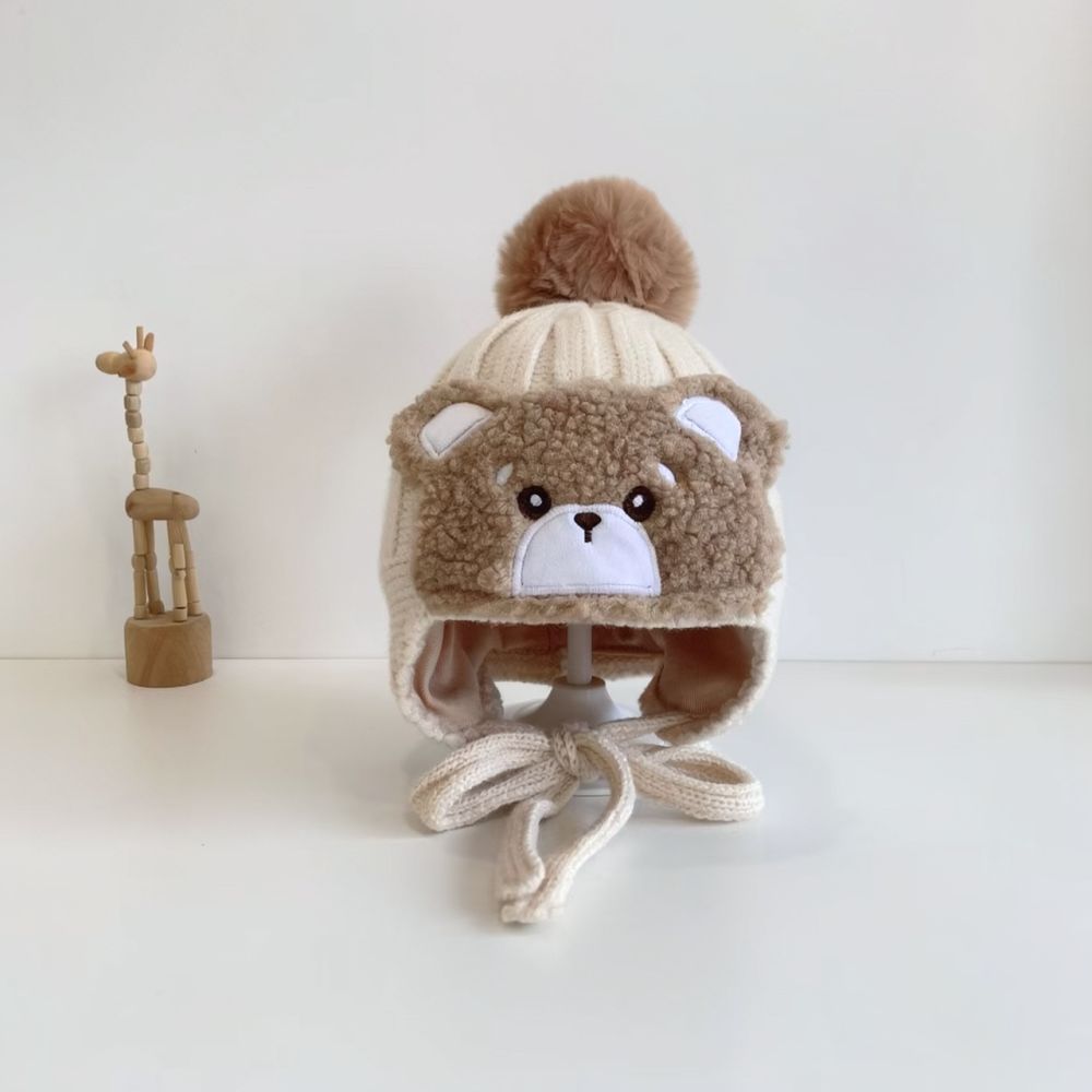 Adorável gorro de inverno com  - Infant Beanie Hat With Ears avaliação e preço
