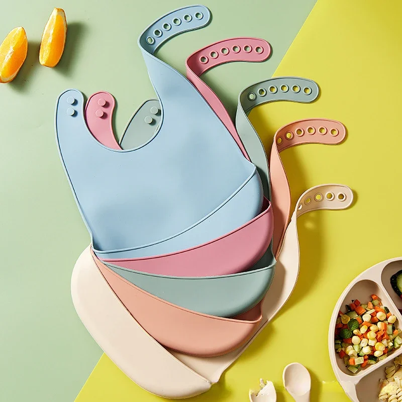 1 Unidade Babador de Silicone  - Waterproof Baby Bibs Silicone avaliação e preço