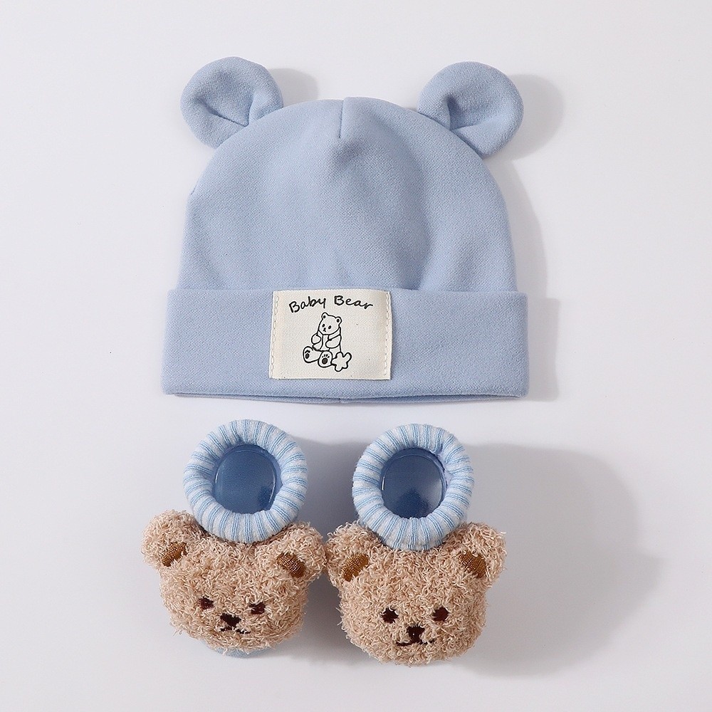 Conjunto de 2 Peças: Bonito Co - Infant Beanie Hat With Ears avaliação e preço