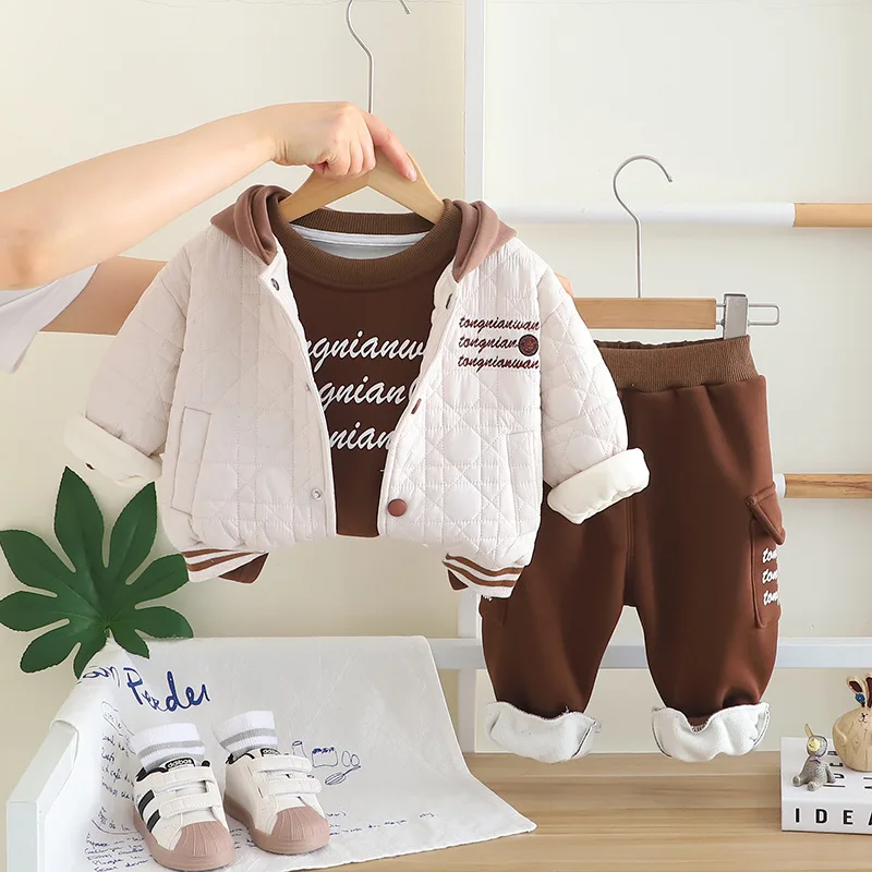 2025 inverno crianças meninos  - Toddler Boy Winter Fleece Jacket avaliação e preço