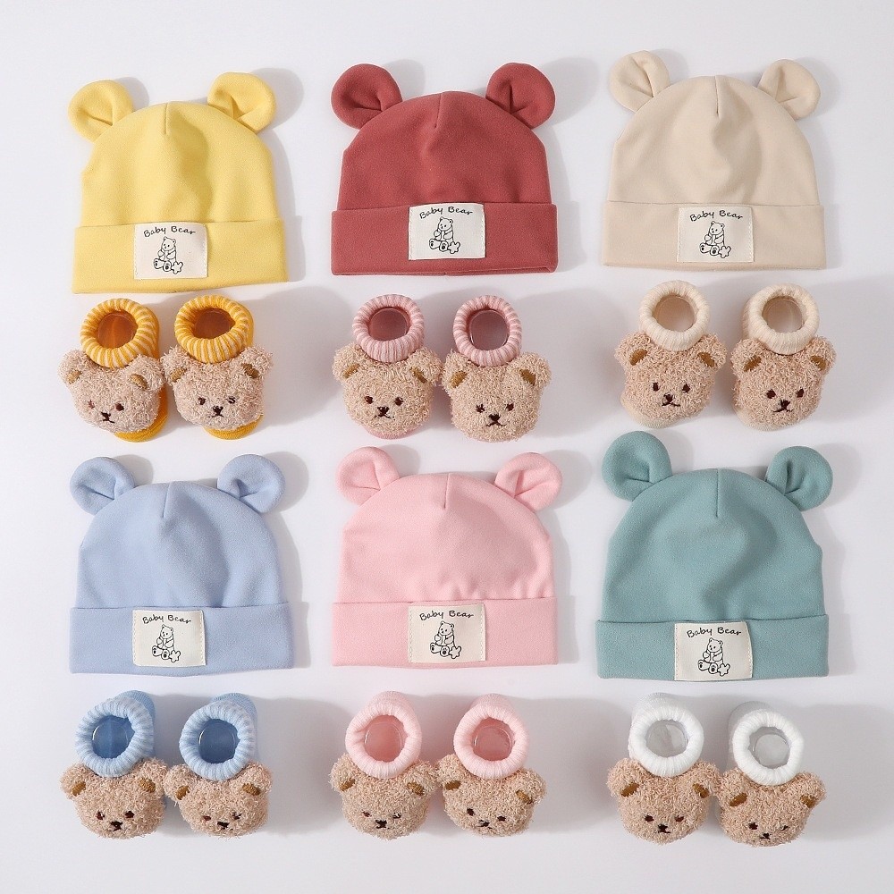 Conjunto de 2 peças: gorro e m - Infant Beanie Hat With Ears avaliação e preço