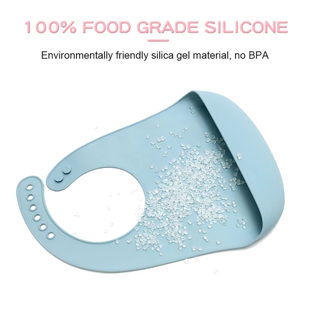 1 Peça Babadores de Silicone d - Waterproof Baby Bibs Silicone avaliação e preço