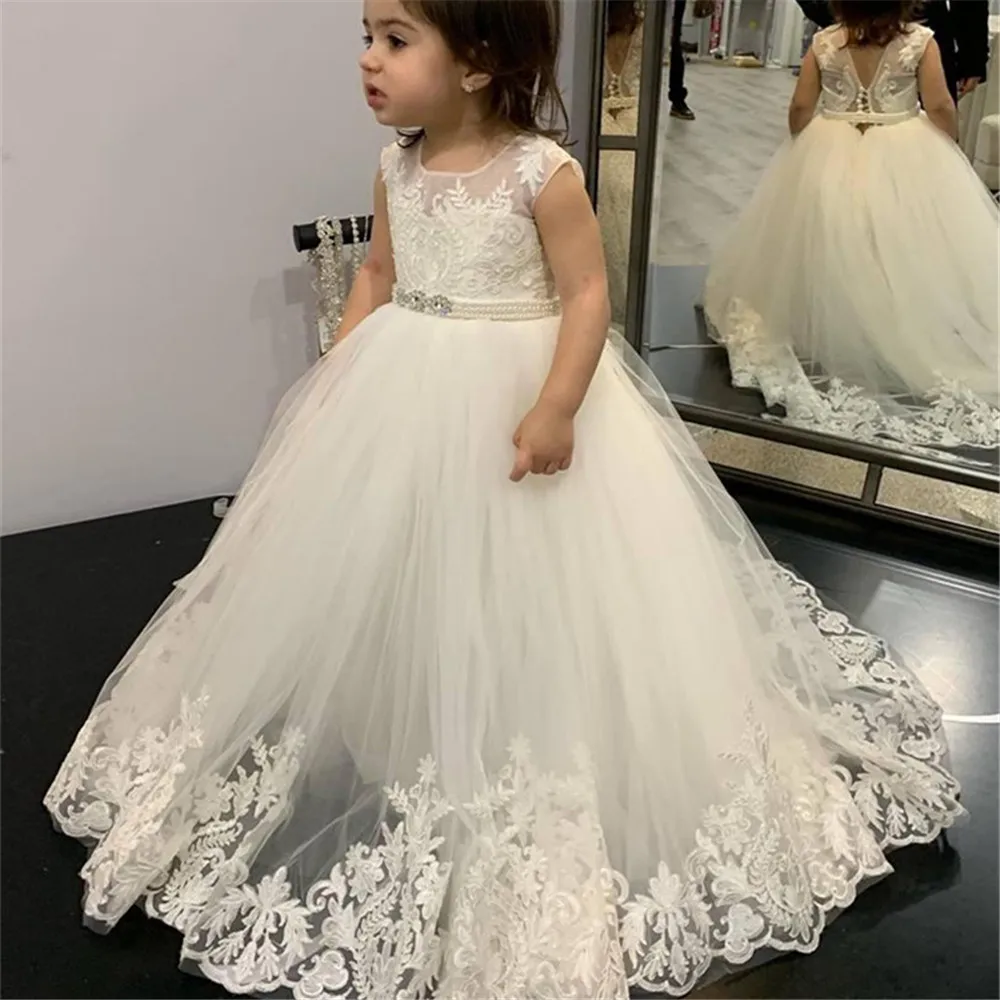 Vestidos florais para meninas, - Toddler Girl Tulle Party Dress avaliação e preço