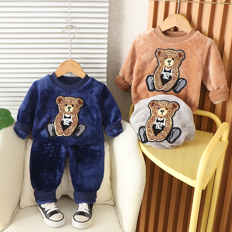 Novo inverno bebê meninos roup - Toddler Boy Winter Fleece Jacket avaliação e preço