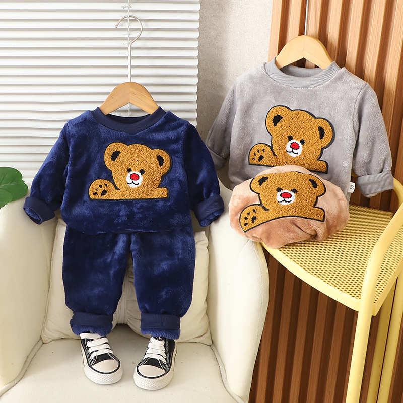 Novo inverno bebê meninos roup - Toddler Boy Winter Fleece Jacket avaliação e preço