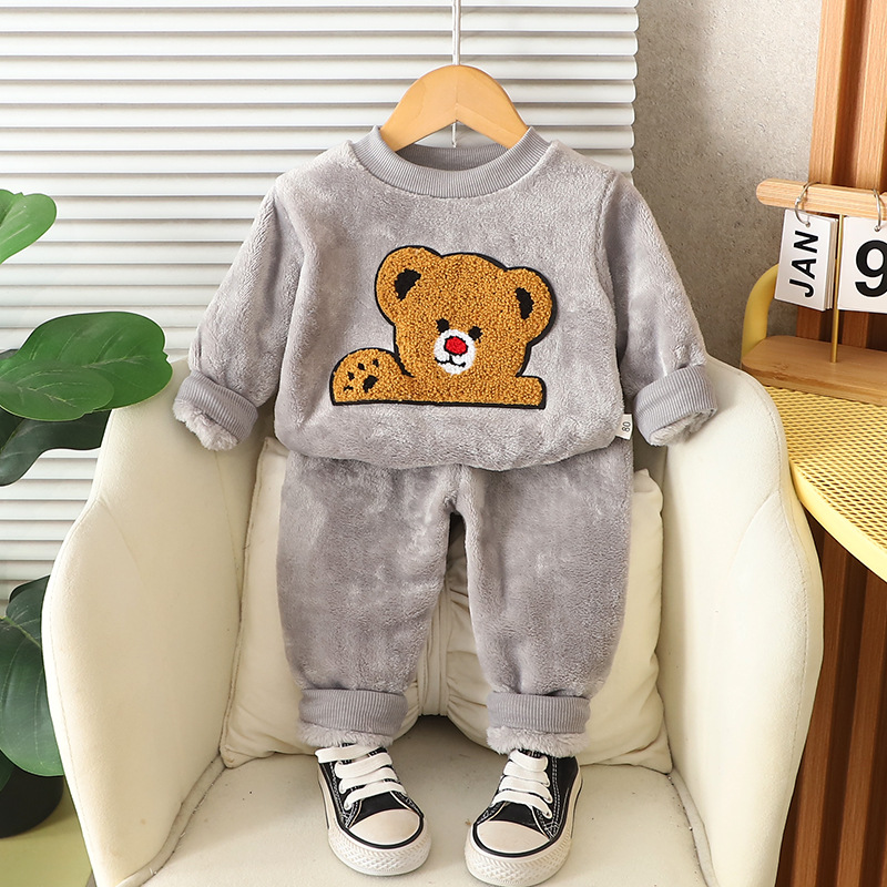Novo inverno bebê meninos roup - Toddler Boy Winter Fleece Jacket avaliação e preço