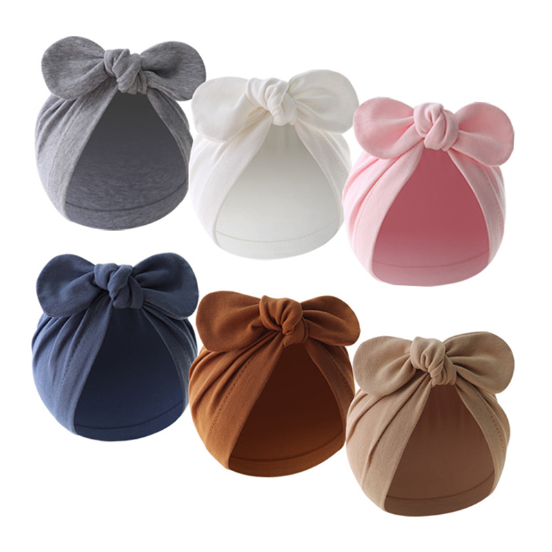 Chapéu de turbante de algodão  - Infant Beanie Hat With Ears avaliação e preço