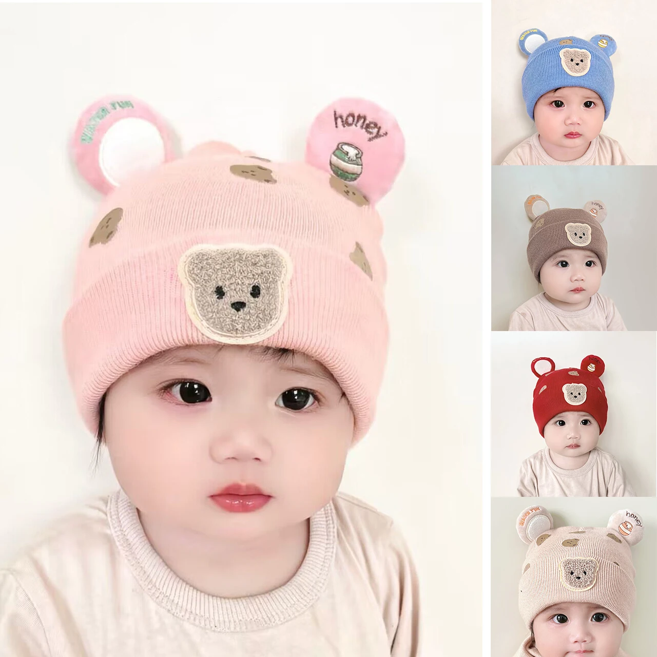 Wnter quente bebê gorro chapéu - Infant Beanie Hat With Ears avaliação e preço